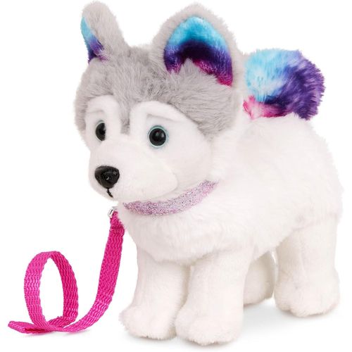 LETNERNY-Chiot Husky Sibérien Articulé Avec Membres Réglables, Taille 15,2 Cm