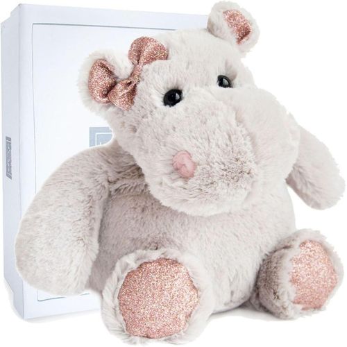 LETNERNY-Peluche Hippopotame Paillettes - Les Petits Twist - Moyen Modèle 25 Cm - Hippo Girl Gris - Cadeau Enfant Dès 3 Ans - Douceur Et Tendresse Pour Tout-Petits - Ho2628