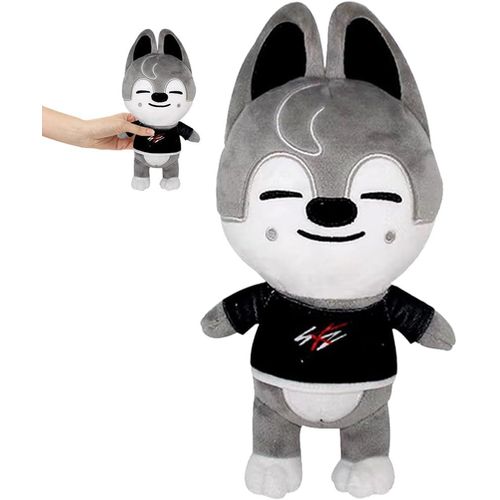 LETNERNY-Stray Husky Poupée Jouet, Husky Plush Toy, Chien Chiot Stuffed Doll Figure, Stray Dessin Animé Poupée Cadeau Anniversaire Fête Pour Garçons Filles Enfants.