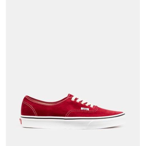 Vans Baskets Basses Authentic Coton Velours Rouge