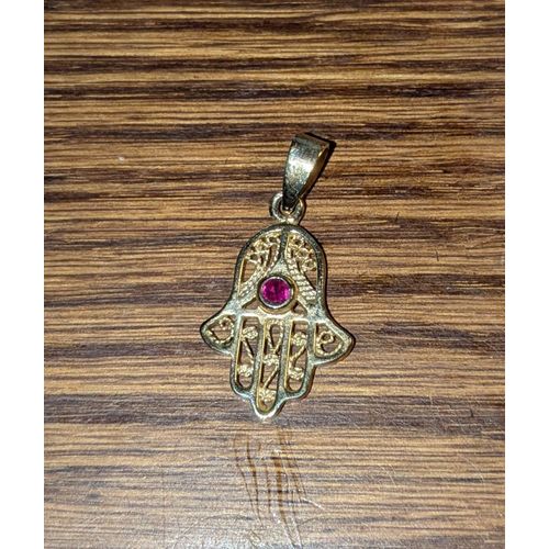 Pendentif Main De Fatma Doré - Sl