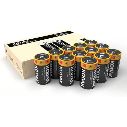 LETNERNY-Piles D | Piles Alcalines Jetables Lr20 | 1,5 V | Lot De 12