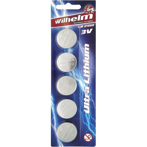 LETNERNY-Lot De 5 Piles Bouton Au Lithium Cr2450 3 V 600 Mah Ø 24,5 X 5 Mm Dl 2450