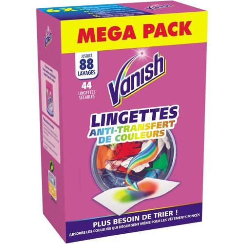 LETNERNY-Lingettes Anti Décoloration Sécables - Jusqu'À 88 Lavages