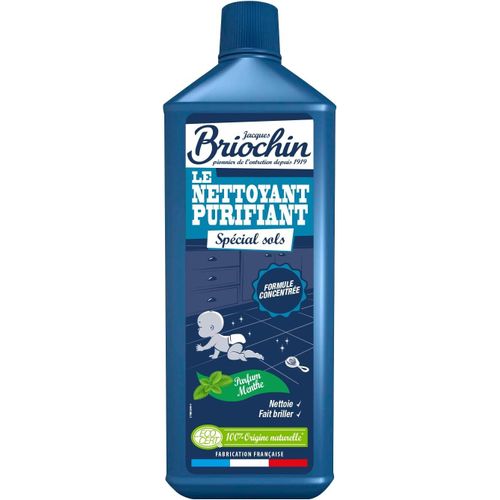 LETNERNY-Jacques - Nettoyant Purifiant Spécial Sols - Formule Concentrée - Huile Essentielle D'Eucalyptus - Ecocert - 100 % D'Origine Naturelle - Fabrication França - 1L