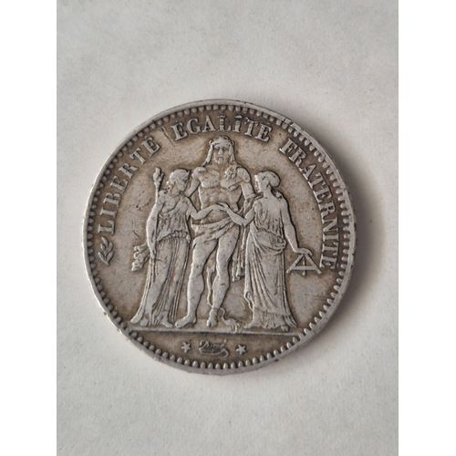 5 Francs Hercule En Argent 1876 K.