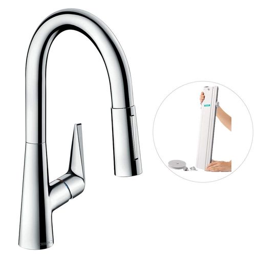 Hansgrohe - Robinet de cuisine avec douchette HANSGROHE Talis M51 160 sBox 2 jets chromÃ©  - Rose