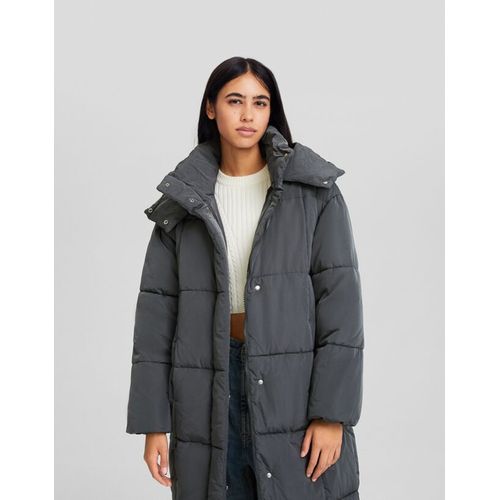  Manteau Capuche Matelassé Femme Xs Gris Foncé