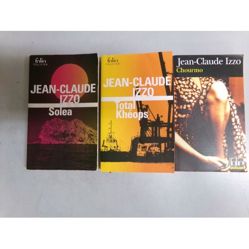 Lot De 3 Livres " Policiers " Chourmo - Soléa - Total Khéops / Jean- Claude Izzo / Éditions Folio