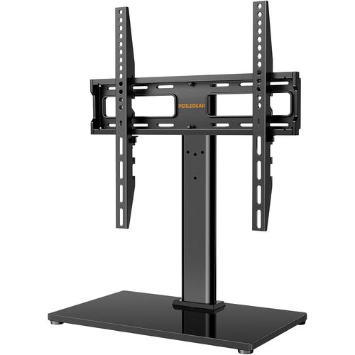 ChenQuanSarl-Support Tv Sur Pied Pour Télév urs De 32 À 60 Pouces - Support Pivotant De Tv Réglable En Hauteur Avec Base En Verre Trempé, Vesa imal 400X400 Mm, Capacité De 40 Kg