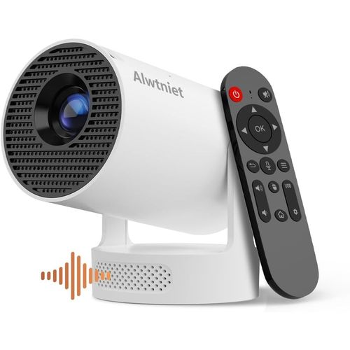 ChenQuanSarl-Hy300Pro+ Mini Projecteur 4K Avec Wi-Fi 6 Et Bluetooth 5.4, Haut-Parleur Soundbase 5W, Keystone Vertical Automatique, Rotatif À 180 °, Videoprojecteur Portable Pour La Maison Et L'Extéri
