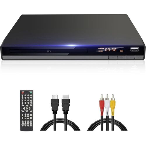 ChenQuanSarl-Lecteur Dvd Hd, Dvd-168 Lecteurs Dvd Multi-Régions Gratuits Pour Tv, Lecteur Dvds Cd Pour Système Stéréo Domestique Avec Entrée Usb, Sortie Hdmi, Sortie Rca, Pal Ntsc Intégré, M À L'Éche