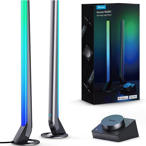 ChenQuanSarl-Rgbic 42Cm Gaming Lightbar For Pc With Desktop Controller, Music Sync For Tv And Monitor, 60+ Scene Modes, Compatible With Alexa And Google Assistant, Control Via App