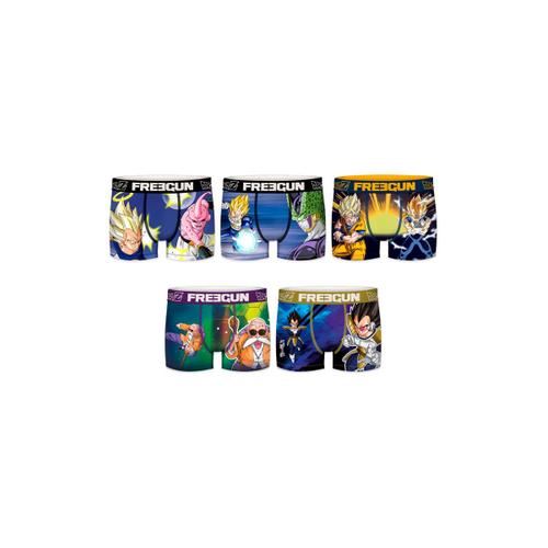 5 Boxers Dragon Ball Z Bleu Marine Et Jaune