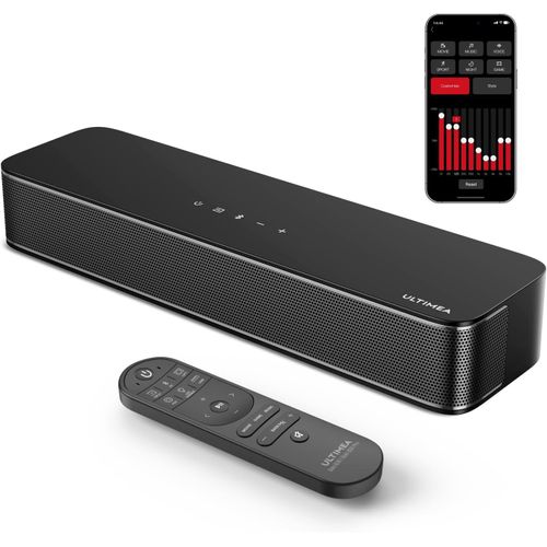 ChenQuanSarl-2.1Ch Barre De Son Tv, Caisson De Basse Intégré, App Contrôle, Barre De Son Pc Tout-En-Un Pour Jeux, Barres De Son Haut-Parleurs Bluetooth 5.3, Opt/Aux/Support Mural, Solo B30 Pro