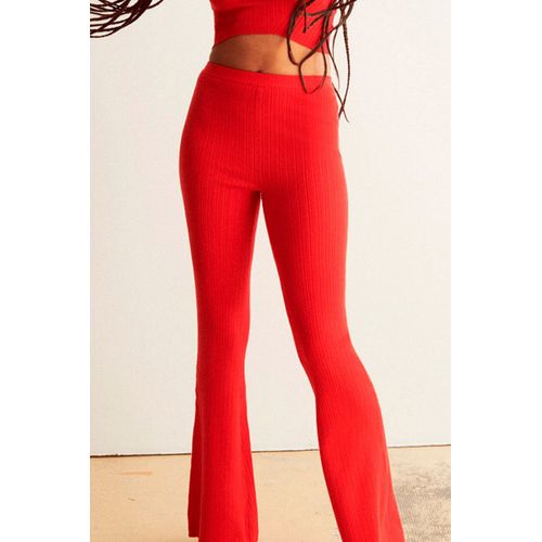 Pantalon flare taille haute new arrivals
