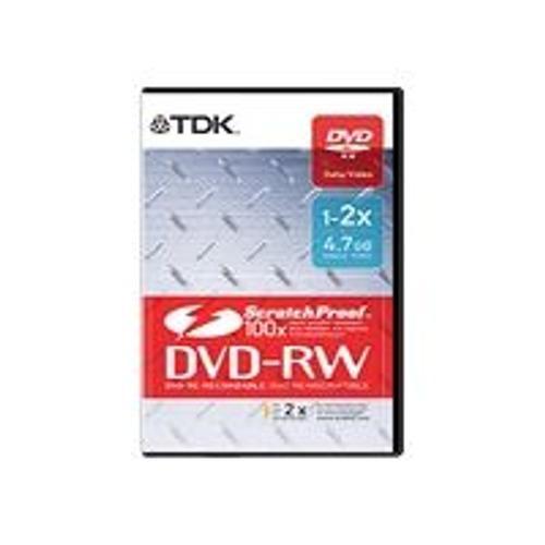 TDK ScratchProof - DVD-RW - 4.7 Go 2x - boîtier pour DVD vidéo