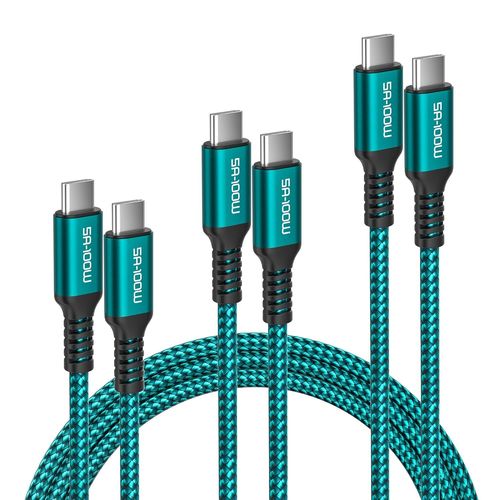 BAERTMY-Cable Usb C Airpods 4,Câble Chargeur Usb C Vers Type C 100W 1M/2M/3M 3 Pack,Cordon D'Alimentation Charger Pour Airpods Max 2024,Airpods Pro 2 2023,Ipad 10 Pro Air 4 5 Mini 6,Iphone 16,Macbook