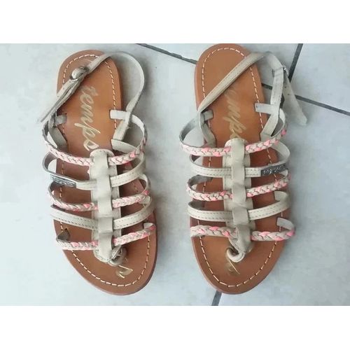 Sandales - Nu Pieds - Entre Doigts En Cuir Le Temps Des Cerises 36.