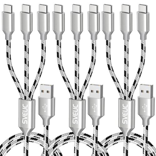 Baertmy-Câble De Charge Multi Usb-C [Lot De 3, 0.5m], Court Câble Chargeur Usb Type C Avec 3 Connecteurs Usb C Compatible Avec Iphone 15 Pro Max, Galaxy S24 S23 Ultra, Charge De 3 Appareils Simultané