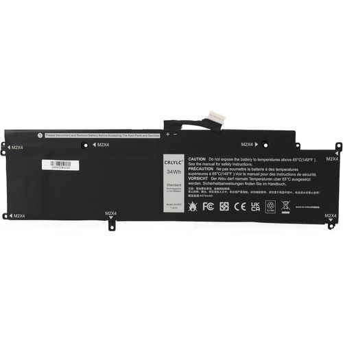 BAERTMY-34Wh Xcnr3 Batterie Pour Dell Latitude 13 7370 13 E7370 Ultrabook Serie Xcnr3 0Xcnr3 Wy7Cg Mh25J Cv4Pn N3Kpp Xcnr3 P63Ny 2 Zellen 7,6V Battery