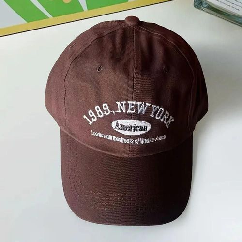 Casquette De Baseball Réglable Brodée Rétro, Chapeau De Soleil Décontracté Pour Hommes Et Femmes, Parfait Pour La Fête Du Dimanche Du Super Bowl--Coffee