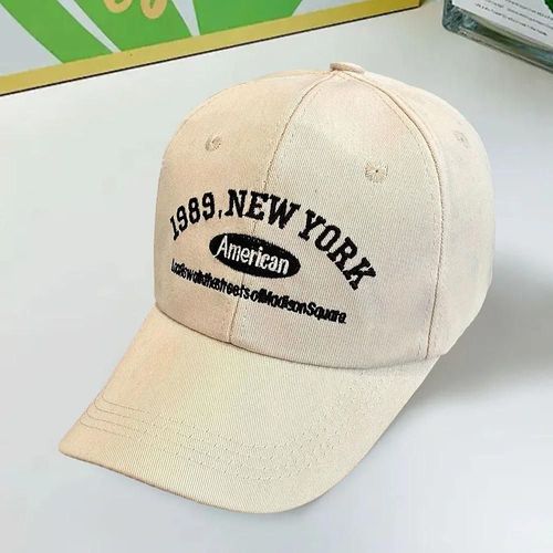 Casquette De Baseball Réglable Brodée Rétro, Chapeau De Soleil Décontracté Pour Hommes Et Femmes, Parfait Pour La Fête Du Dimanche Du Super Bowl--Beige