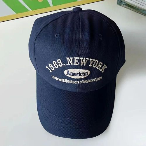 Casquette De Baseball Réglable Brodée Rétro, Chapeau De Soleil Décontracté Pour Hommes Et Femmes, Parfait Pour La Fête Du Dimanche Du Super Bowl--Navy Bleu