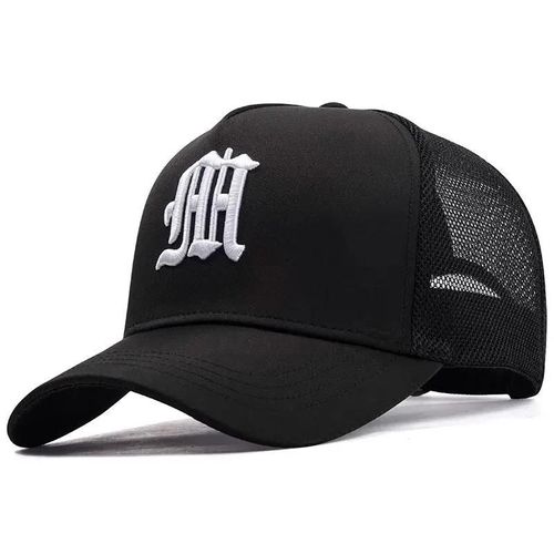 Casquette De Baseball Pour Hommes, Chapeau D'été Fin Et Haut, Tendance, Grande Tête, Clôture, Maille Respirante, Protection Solaire, Nouvelle Collection-Réglable-Blanc