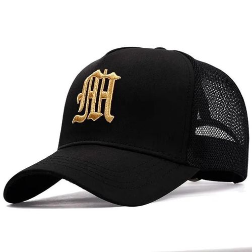 Casquette De Baseball Pour Hommes, Chapeau D'été Fin Et Haut, Tendance, Grande Tête, Clôture, Maille Respirante, Protection Solaire, Nouvelle Collection-Réglable-Or