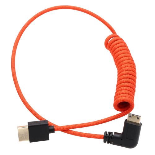 BAERTMY-Câble Mini Hdmi Vers Hdmi 4K 8K 60P Pour Appareil Photo Atomos Ninja V Inferno Smallhd Moniteur Canon Sony Hdr-Xr50 Z5 Z6Ii Z7Ii D750 Coudé À Gauche 50 Cm