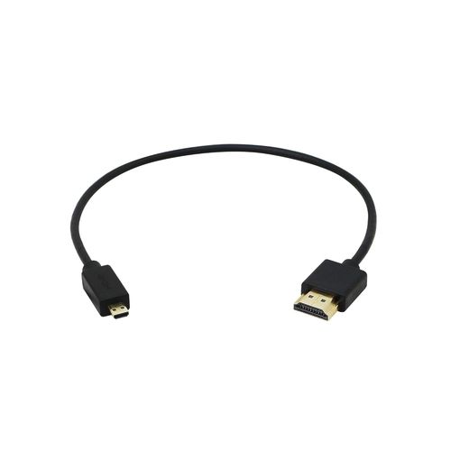 BAERTMY-Câble Hdmi 2.0 Haute Vitesse 4K Ultra Hd 0,3 M (Norme La Plus Récente) Compatible Ethernet, 3D, Retour Audio¿Hdmi Male To Micro Hdmi Male¿