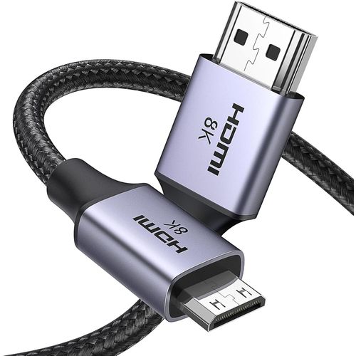 BAERTMY-Câble Mini Hdmi Vers Hdmi 2.1 8K 60 Hz Câble Mâle Vers Mâle Bidirectionnel 4K 240Hz Earc 3D Dolby Vision Hdcp Compatible Avec Tablette Hdtv Raspberry Pi Zero W Caméra Moniteur (1M)