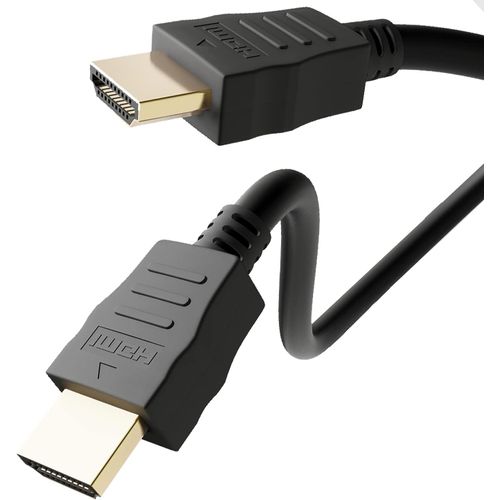 BAERTMY-51824 Câble Hdmi À Haute Vitesse Avec Ethernet : 4K, Ultra-Hd, Full Hd, 3D, Connecteur Doré, Noir 10,0 M