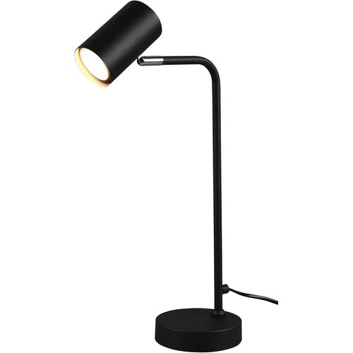 Asas-Trio,Lampe De Table,Marley 1xgu10,Max.5,0w Corps: Métal,Noir Mat L:12,0cm,H:45,0cm,P:25,0cm Interrupteur,Ip20,Sans Illuminant