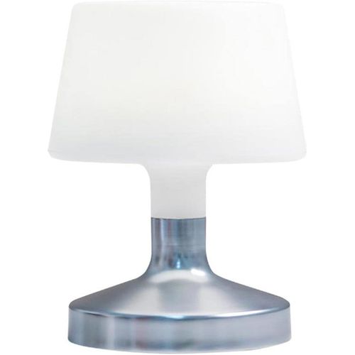 Asas-Lampe De Table Touch Design Sans Fil Pied En Acier Led Blanc Chaud/Blanc Dimmable Helen Silver H21cm