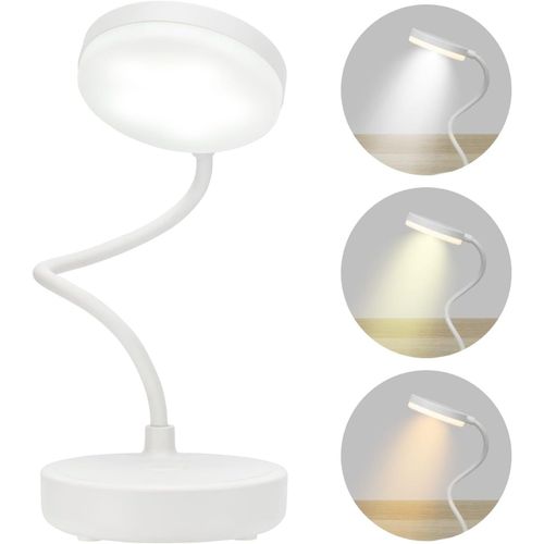Asas-Lampe De Chevet Avec Corps Orientable Et Câble Usb Inclus-Lampe De Bureau Sans Fil Avec Bouton Variateur Pour Régler La Température De La Lumière