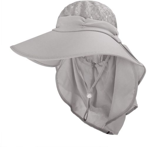 Asas-Chapeau Du Soleil Pour Femme Chapeau De Protection Solaire De Cyclisme Alpinisme Randonnée Capeline Femme Coton Capeline Pliable Chapeau De Soleil Large Bord Visière Eté Plage Voyage Upf Uv
