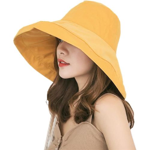 Asas-2022 Nouveauté Femme Capeline De Plage Pliable Chapeau De Soleil À Large Bord Upf 50+ Chapeau Protection Solaire Cap Visor Anti-Uv Bob Coton Été Visière Casquette Respirant Avec Corde De Coupe-Vent