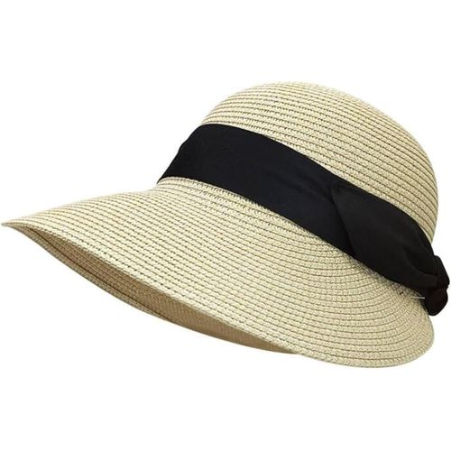 Asas-Chapeau De Paille Pour Femme-Protection Uv-Avec Large Bord-Respirant-Pliable-Pour La Plage-Pour Les Voyages Et Les Vacances
