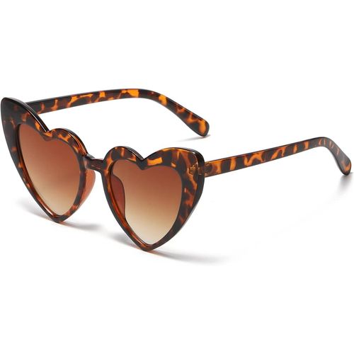 Asas-Lunettes De Soleil Vintage Love Heart Des Années 70-Pour Femmes Hommes Enfants En Forme De Coeur Fantaisie Coloré Uv400 Protection Lunettes Fête En Plein Air