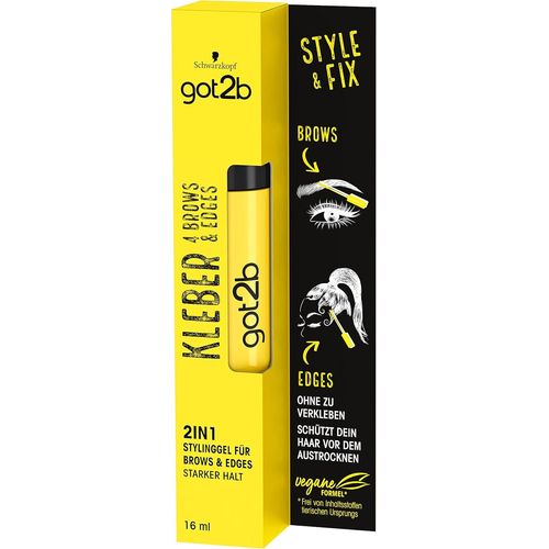Asas-Gel Coiffant 2 En 1-Colle 4 Brows & Edges-2 En 1-16ml 