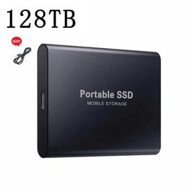 Disque dur externe SSD portable 128 To pour les ordinateurs de bureau /  portables