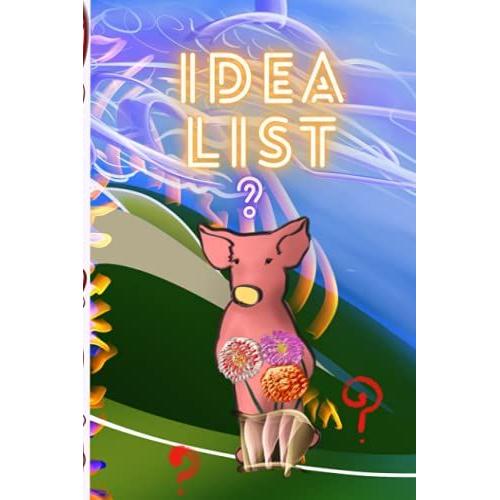 Idea List ?: Animal Journaling Notebook For Creative Gooday 6x9 100 Page For,Kid,Professional,Working,Boy And Girl If Star First Idea In Fustion
