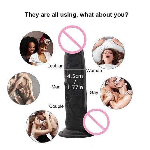 Grand godemiché noir à ventouse réaliste pour homme et femme, accessoire de  Masturbation, jouet sexuel, pénis énorme, produit porno, Gay | Rakuten