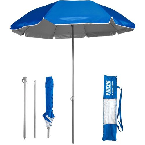 Asas-Parapluie À Dos Pliable De 180cm,Idéal Pour Moto Et Vélo. Protection Solaire Upf50+(Bloque 99% Des Rayons Uv),Très Léger. 1,5 Kg,Mesure Du Parapluie À L'intérieur De L'étui 75cm.
