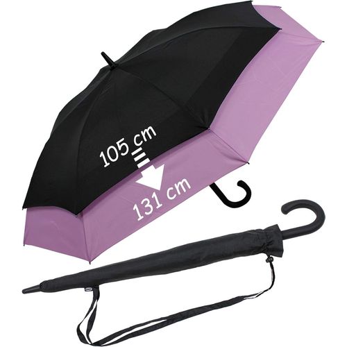 Asas-Parapluie Extensible Avec Mouvement Automatique Vers Xxl,Noir/Violet,83cm,Parapluie Automatique