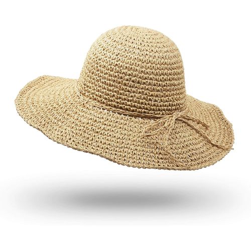 Asas-Chapeau De Paille,Chapeau À Large Bord À La Main,Chapeau Pliable Extérieur De Solei Pour Adultes Enfants Homme Femmes