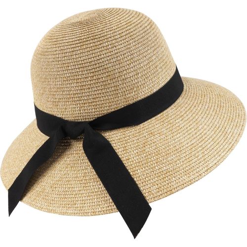 Asas-Xxl Chapeau De Paille Femme Grosse Tête Chapeau De Soleil En Paille Large Bord Chapeau De Paille Surdimensionné Uv Chapeau D'été Chapeau De Plage