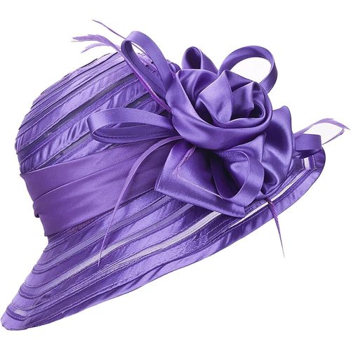 Asas-Chapeau Kentucky En Organza Pour Femme-Chapeau Derby-Pour Mariage,Église,Thé,Fête,Été